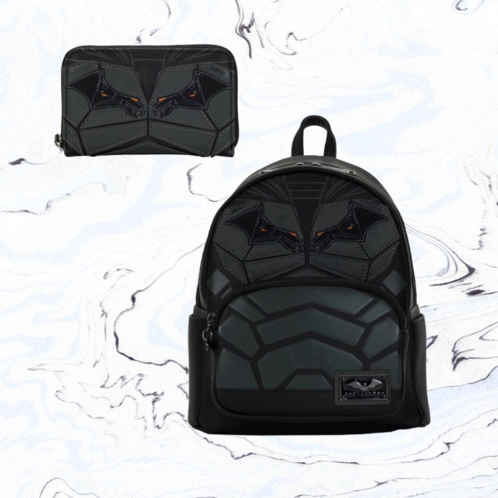 Loungefly DC Comics The Batman Cosplay Mini Backpack and Wallet